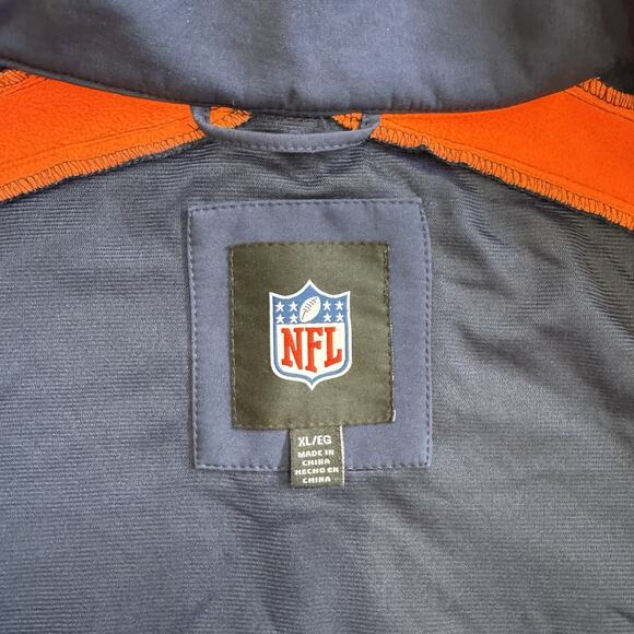 NFL Denver Broncos Blue Orange Full Zip Jacket Coat Size XL Mens Football - Picture 5 of 12